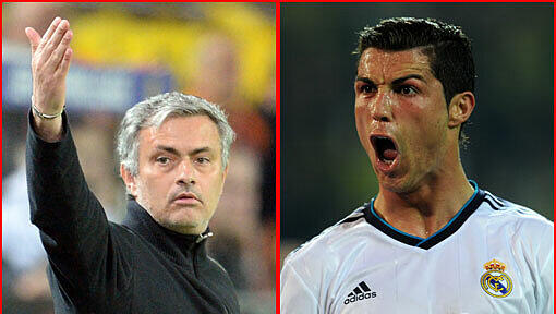 Coach Mourinho (links) und Superstar Ronaldo sind wild entschlossen, doch noch das Champions-League-Finale in Wembley zu erreichen. Coach Mourinho (links) und Superstar Ronaldo sind wild entschlossen, doch noch das Champions-League-Finale in Wembley zu erreichen.