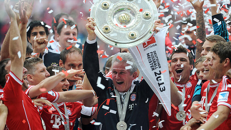 Heynckes mit der Meisterschale 2013.