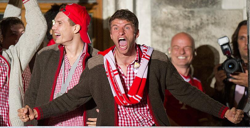 Die besten Feier-Bilder des FC Bayern