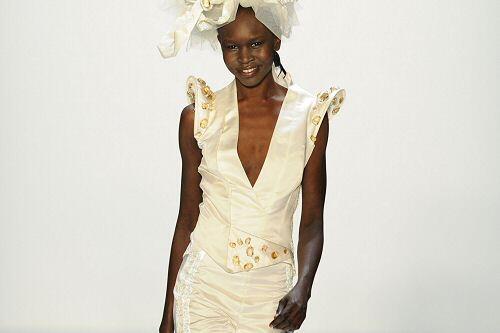 Alek Wek auf der Fashion Week