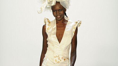 Alek Wek auf der Fashion Week Alek Wek auf der Fashion Week
