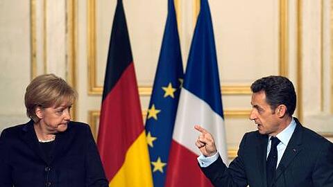 Krisen-Konsultationen: Angela Merkel und Nicolas Sarkozy.