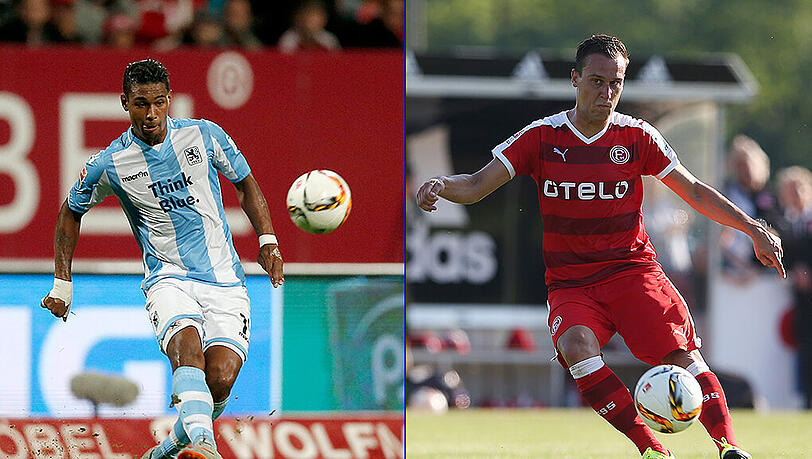 Spielen sie sich bald für 1860 die Bälle zu? Rubin Okotie und Michael Liendl (rechts). Spielen sie sich bald für 1860 die Bälle zu? Rubin Okotie und Michael Liendl (rechts).