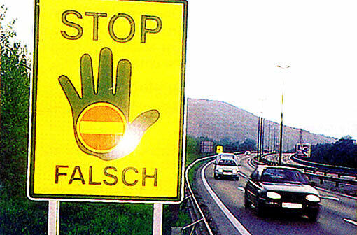 Der Geisterfahrer konnte gefasst werden, bevor es zu einem Unfall kam.