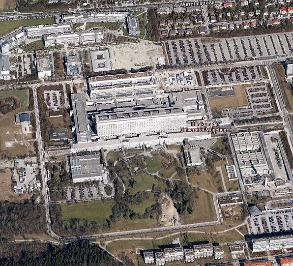 Der Campus Großhadern aus der Luft.