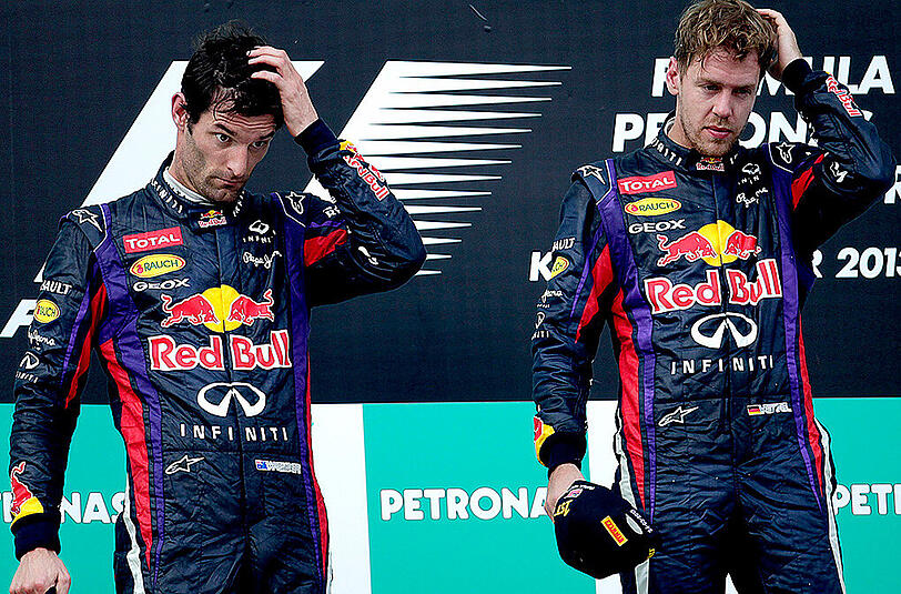 Anno 2013: Sebastian Vettel (rechts) und Mark Webber.