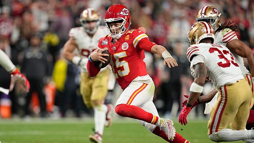 Chiefs-Quarterback Patrick Mahomes ist erneut wertvollster Spieler des Super Bowls.