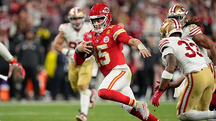 Chiefs-Quarterback Patrick Mahomes ist erneut wertvollster Spieler des Super Bowls.