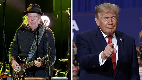 Neil Young (links) hat Klage gegen das Wahlkampfkomitee von US-Pr&auml;sident Donald Trump eingereicht.