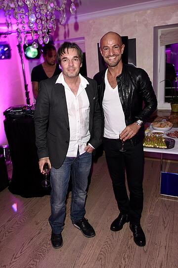 Gatsgeber Bruce Reith mit Modelagent Peyman Amin.