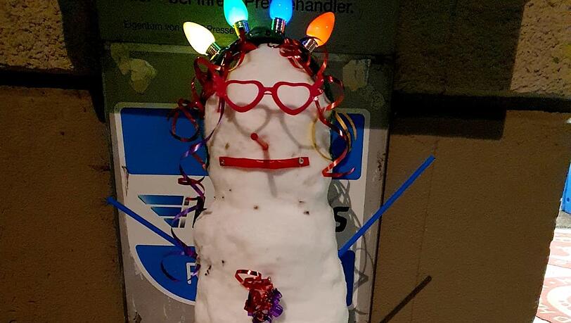 Auch Schneefiguren lesen AZ. Auch Schneefiguren lesen AZ.