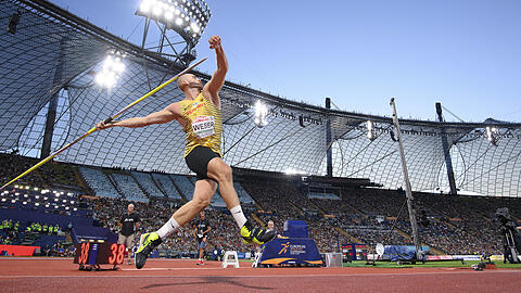 Julian Weber bei den European Championships 2022 im Olympiastadion. Da hat München gezeigt, dass die Stadt große Sportevents organisieren kann.