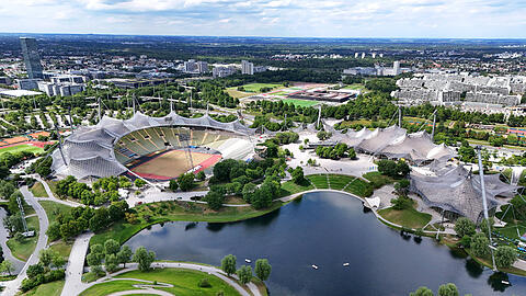 Finden hier im M&uuml;nchner Olympiapark wieder Olympische Spiele statt? Bald trifft der DOSB eine wichtige Entscheidung.
