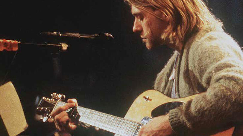 Kurt Cobain spielte 1993 beim "MTV-Unplugged"-Konzert auf der Gitarre.