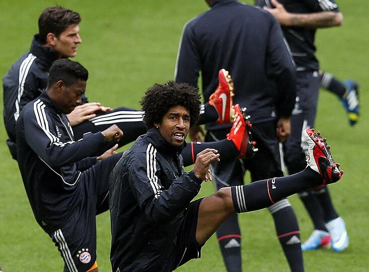 Jetzt wird?s langsam ernst: Die letzte Trainingseinheit vor dem großen Showdown im " German Endspiel". Die Bilder vom Bayern-Training im Wembley-Stadion!