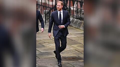 Prinz Harry am Montag vor dem Londoner High Court.