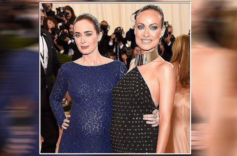 Zwei werdende Mütter strahlen auf dem Red Carpet der Met Gala um die Wette: Emily Blunt und Olivia Wilde.
