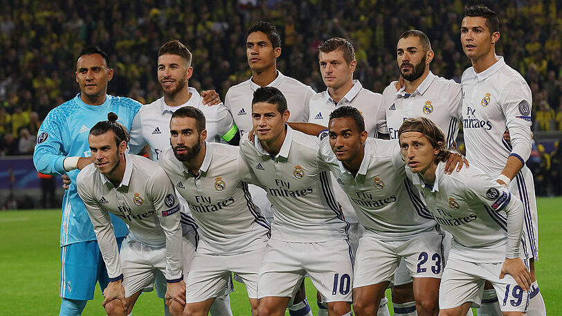 Altersschnitt Kader Real Madrid: 27,1 Jahre.