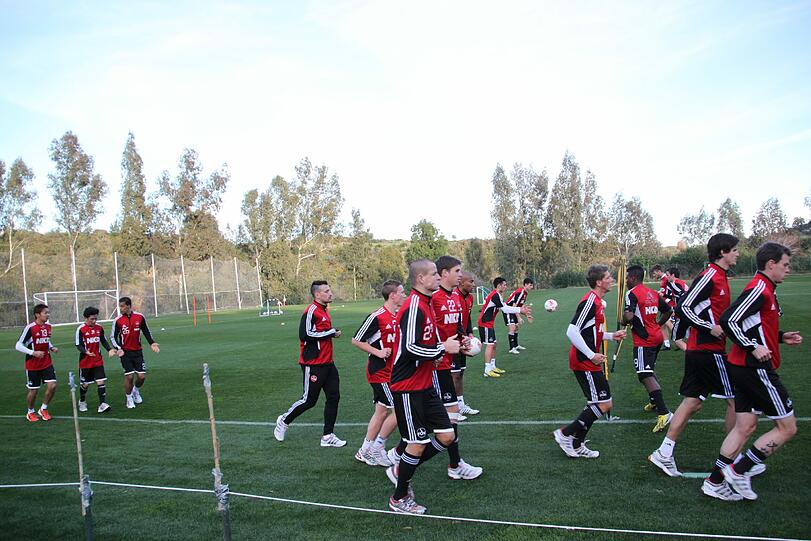 Der 1. FC Nürnberg bereitet sich nunter der Sonne Andalusiens auf die Rückrunde vor. Die Bilder aus dem Trainingslager in La Cala de Mijas