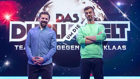 Joko (re.) und Klaas luden am Samstag zum "Duell um die Welt".