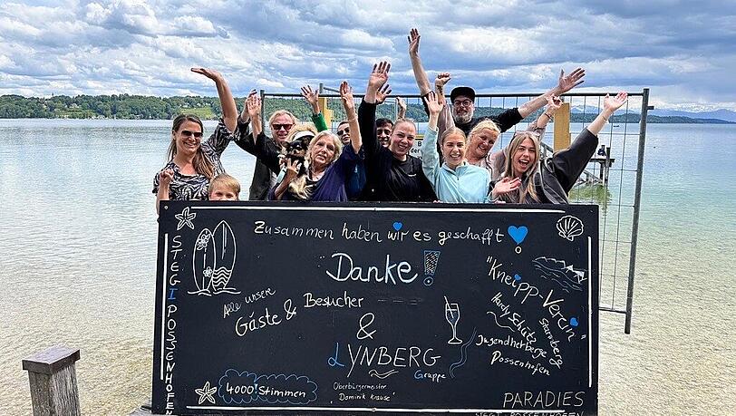 Der Kneippverein Starnberg und weitere Unterstützer freuen sich, dass die Stege erhalten werden. Der Kneippverein Starnberg und weitere Unterstützer freuen sich, dass die Stege erhalten werden.