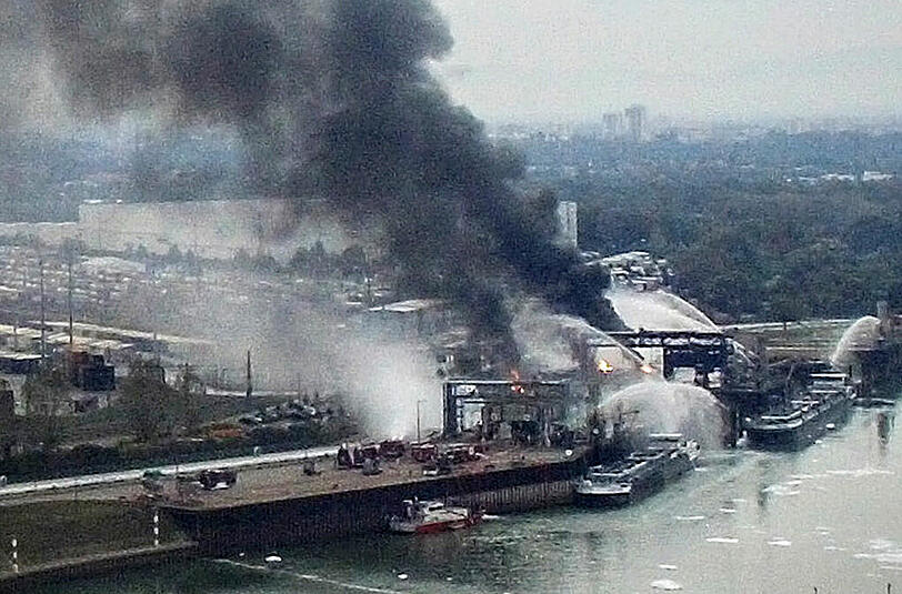 Verheerende Explosion bei BASF in Ludwigshafen. Die Bilder.