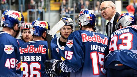 Will sein Team wieder versammeln: EHC-Trainer Don Jackson (r.o.).
