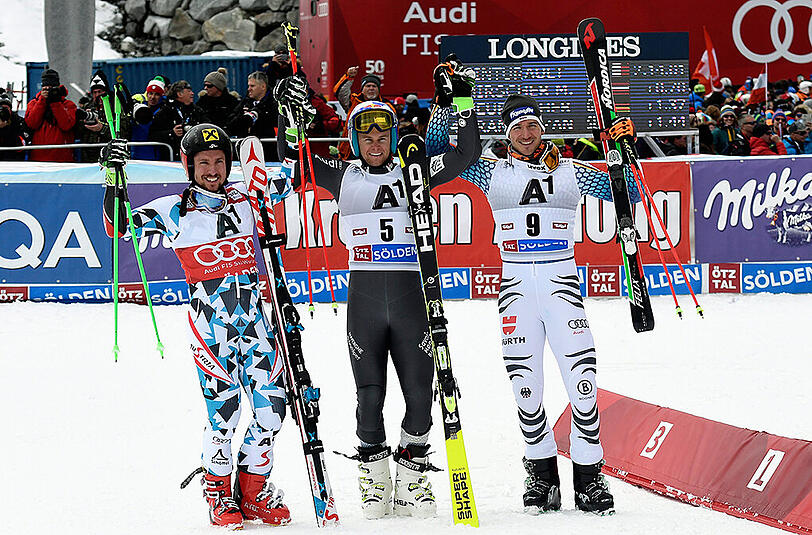 Im ersten Rennen der Saison fuhr Felix Neureuther auf einen Podestplatz in Sölden.