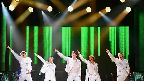 Die Boyband im Deutschen Theater.
