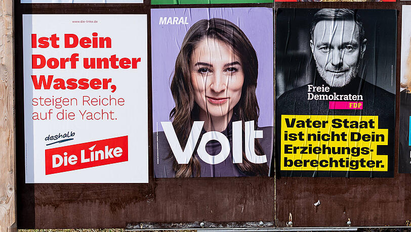 Für diese Parteien geht es um jedes Prozent: Linke, Volt und FDP wollen auch in den Bundestag. Doch das wird knapp.