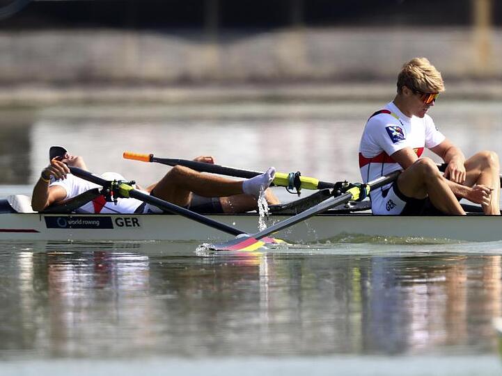 Holten WM-Bronze im Doppelzweier: Jonathan Rommelmann und Jason Osborne.