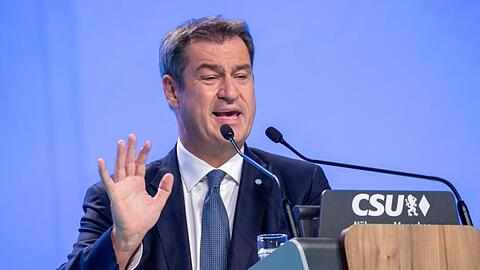 Markus Söder (CSU) spricht.