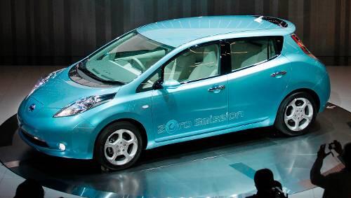 Entblättert: der neue Nissan Leaf (= Blatt). Entblättert: der neue Nissan Leaf (= Blatt).