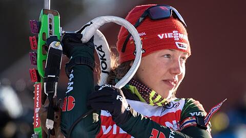 Laura Dahlmeier geht mit Erik Lesser beim Biathlon-Event auf Schalke an den Start.
