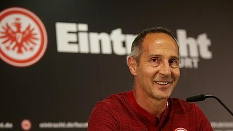 Kann sich auf zahlreiche Eintracht-Fans in Rom freuen: Frankfurt-Coach Adi Hütter.