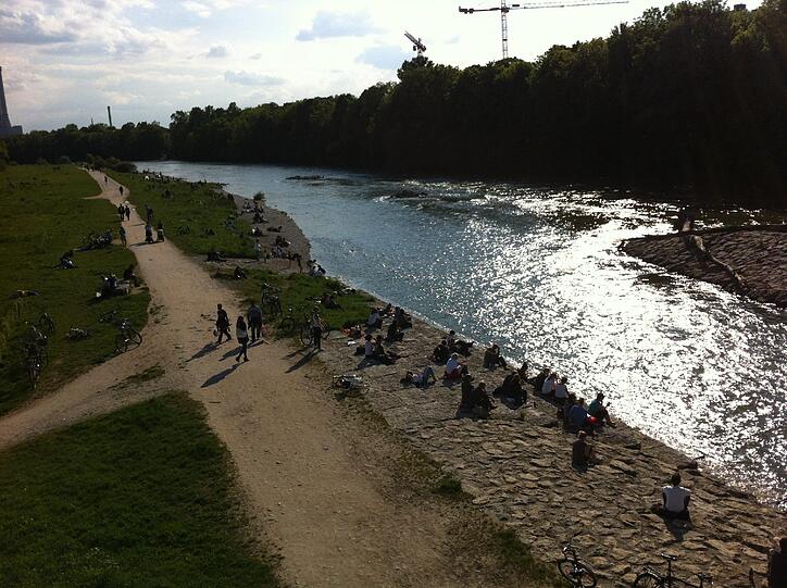 Das Wasser glitzerte in der Abendsonne...