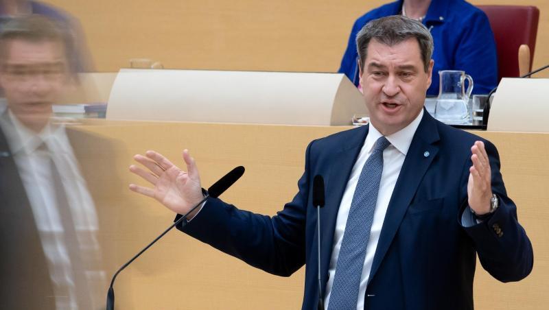Markus Söder (CSU), Ministerpräsident von Bayern, spricht im bayerischen Landtag während einer Plenarsitzung. Foto: Sven Hoppe/Archivbild Markus Söder (CSU), Ministerpräsident von Bayern, spricht im bayerischen Landtag während einer Plenarsitzung. Foto: Sven Hoppe/Archivbild