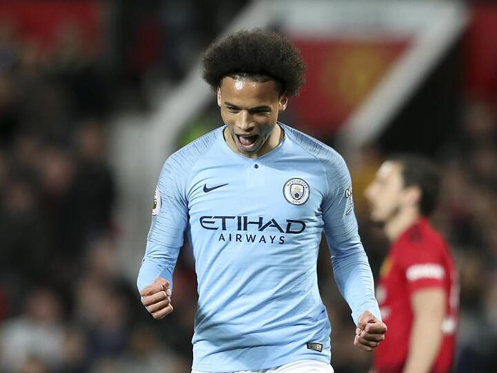 Leroy Sane von Manchester City. Foto: Jon Super/AP/Archivbild