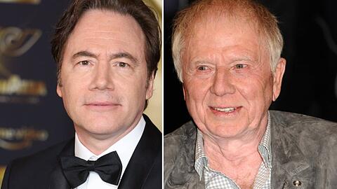 Michael Bully Herbig (li.) trauert um Wolfgang Petersen.