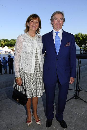 Prinz "Poldi" von Bayern mit seiner Frau Uschi