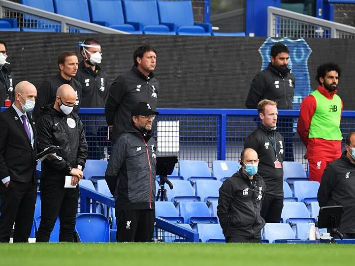 Trainer Jürgen Klopp kam mit dem FC Liverpool nicht über ein 0:0 beim FC Everton hinaus.