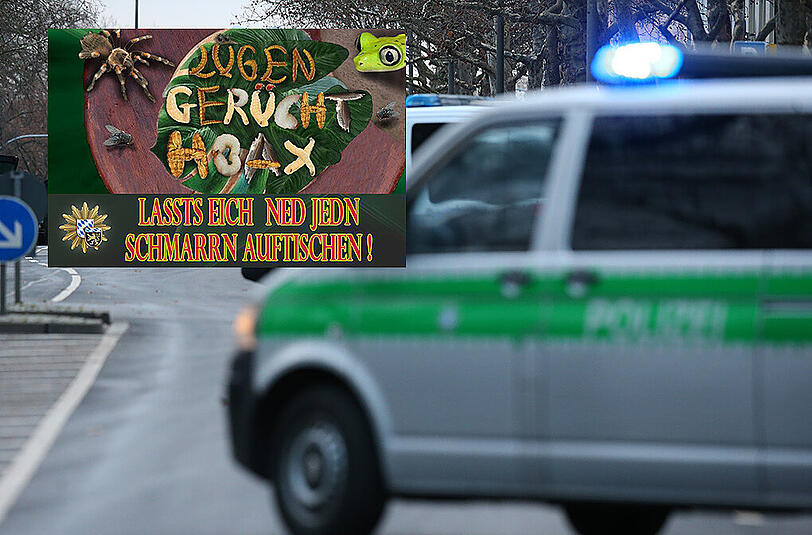 Die Polizei Oberbayern Süd warnt per Facebook-Post vor im Netz kolportierten Falschmeldungen und Gerüchten: "Mir san ja ned im Dschungelcamp"