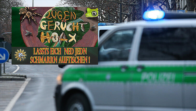 Die Polizei Oberbayern Süd warnt per Facebook-Post vor im Netz kolportierten Falschmeldungen und Gerüchten: "Mir san ja ned im Dschungelcamp"