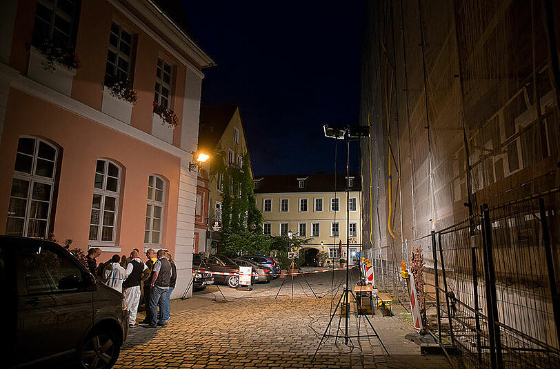 In Ansbach hat sich ein Bombenanschlag ereignet. Die ersten Bilder vom Tatort.