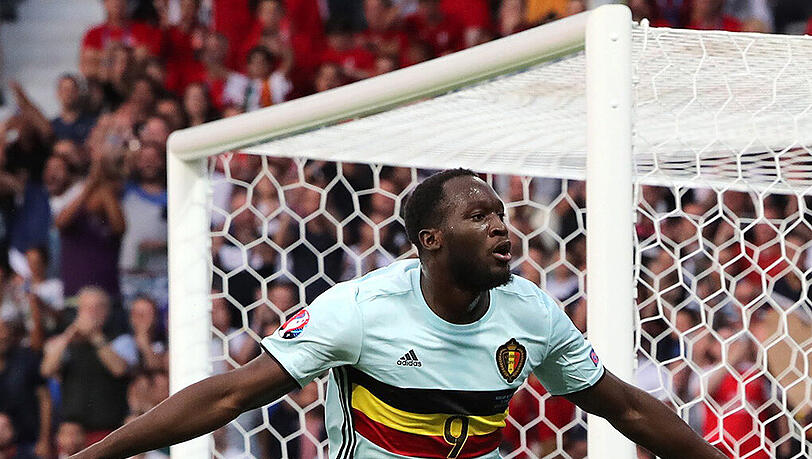 Romelu Lukaku bejubelt bei der EM sein 1:0 für Belgien gegen Ungarn. Romelu Lukaku bejubelt bei der EM sein 1:0 für Belgien gegen Ungarn.