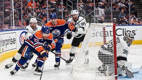 Leon Draisaitl ist Edmontons Matchwinner im vierten Spiel gegen die Kings.