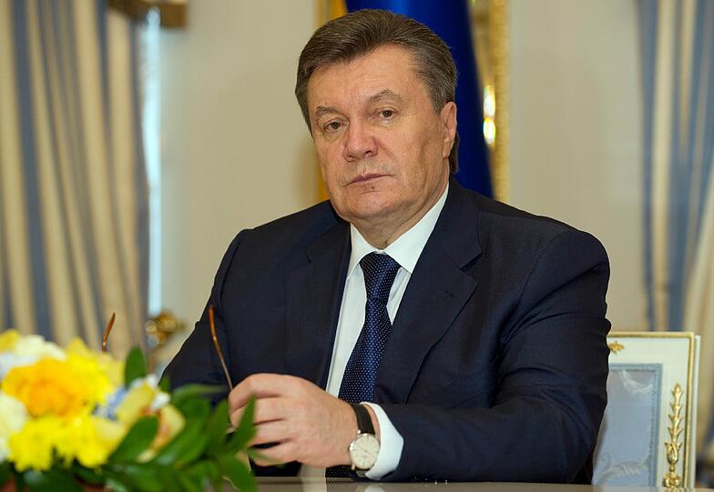 Der ukrainische Staatspräsident Viktor Janukowitsch - hier noch im Amt.