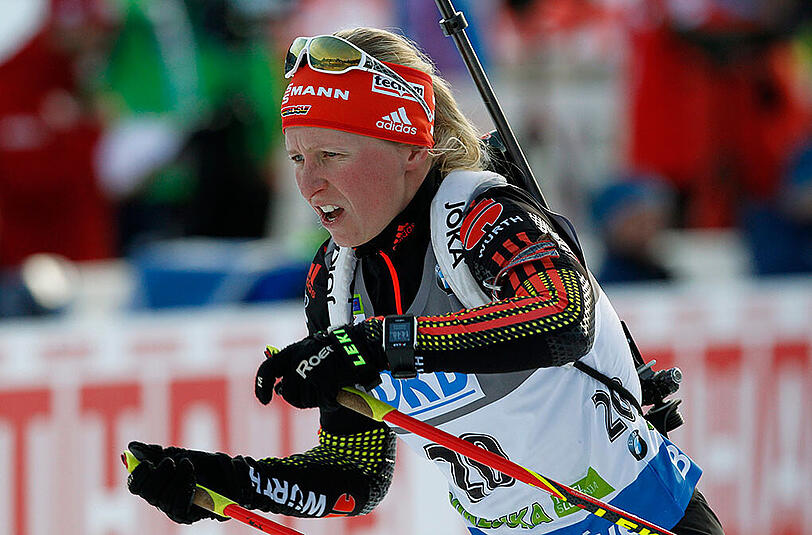 Biathletin Franziska Hildebrand wohnt seit einigen Jahren sie in Ruhpolding, wo sie in der nahegelegenen Chiemgau-Arena von Ricco Groß trainiert wird.