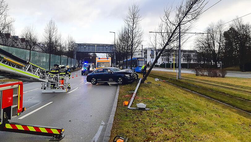 Der Unfallort am Effnerplatz.