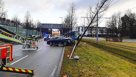 Der Unfallort am Effnerplatz.